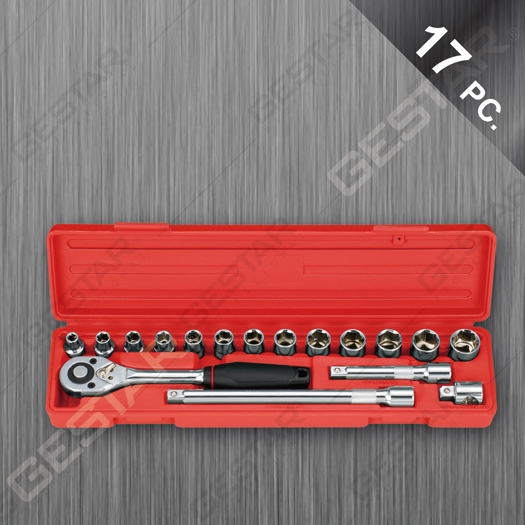 1/2" Dr. Juego de Dado Métrico 17 Pc.