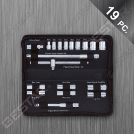 3/8" Dr. Juego de Dado con Mango "T" Métrico 19 Pc.