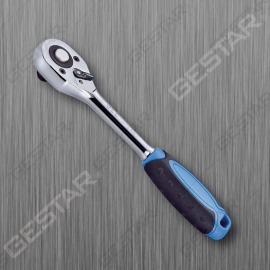 1/2" Dr. Ratchet 10" Liberación Rápida Cabeza Pera con Dos Colores
