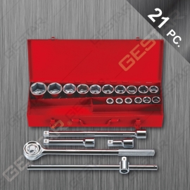 3/4" Dr. Juego de Dado Métrico 21Pc.
