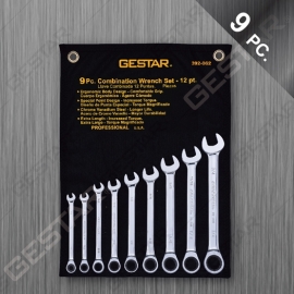Juego de Llave Combinación Ratchet 9 Pc. SAE