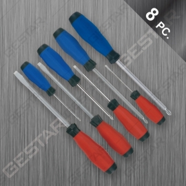 Juego de Destornillador Antideslizante con Agarre de Cojín 8 Pc.
