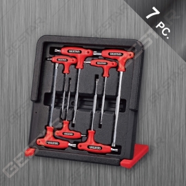 Juego de Llave TORX® Mango "T" con Pureba de Maripulación 7 Pc.
