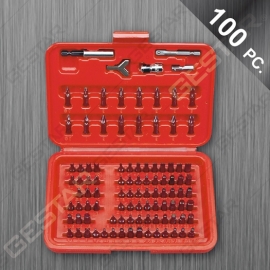 Juego de 1/4" Bit y Destornillador 100 Pc.