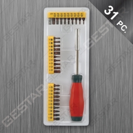 Juego de Bit y Destornillador 31 Pc.