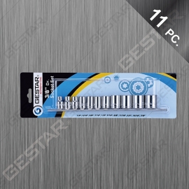3/8" Dr. Juego de Dado en Porta SAE 11 Pc.