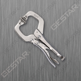 Alicate de Presión Tipo "C" Alto Deber con Pads Giratorias